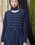 Muslimah Hand embroidered Party Abaya Navy
