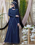 Muslimah Hand embroidered Party Abaya Navy