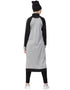 Arabic Contrast Knits Sports Abaya With Legging Grey