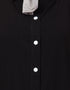 Modest Bell Sleeve Front Open Gathered Abaya Black