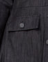 Women Patch Pocket Denim Abaya Black