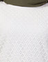Trendy Lace Body Solid Skirt Two Color Abaya White
