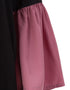 Women Front Open Contrast Bottom And Bell Sleeve Abaya Black