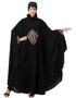 Chic Center Embroidered Irani Kaftan Black