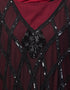 Arabic Two Piece Diamond cut fully Beaded Front and Back Party Abaya Black