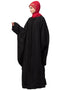 Dubai Hand embroidery front open kaftan Black