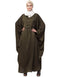 Dubai Contrast hand embroidered kaftan Olive