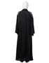 Women Front Back hand embroidered Front open Dubai Abaya Black