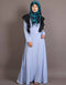 Muslimah Frill casual daily wear collage girls abaya Black