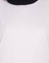 Arabic Pleating at waist White stretchable abaya Pink