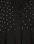 Dubai Hand work three bell layer party Abaya Black
