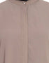 Women Hidden Placket front open casual Abaya Brown