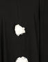 Dubai White Flower Irani Kaftan Black