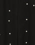 Islamic Contrast bottom cuff pearls beaded with inner Dubai Kaftan Black