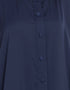 Chic Front open and cuff with self button butterfly Kaftan Blue