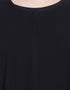 Islamic Contrast bottom Irani Kaftan Black