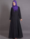 Muslimah Frill Casual Abaya Black