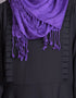 Muslimah Frill Casual Abaya Black