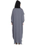 Muslim Extra Panel Nursing mother Abaya Grey