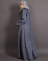 Arabic Executive Wrap Around Coat Abaya Blue