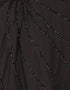 Modern Separate Cape Beaded Abaya Black