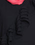 Modern Frilled Executive pant Abaya Black