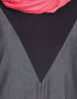 Islamic Denim and Jersey Jumpsuit Abaya Black