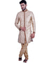 Flaxen Indo western Kinkhab Brocade Chudidaar Closure View