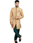 Natural Jute Indo western Juit Silk Pant Closure View