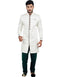White Indo western Self Silk Brocade Pant