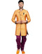Burnt Orange Indo western Raw Silk Dhoti