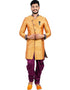 Burnt Orange Indo western Raw Silk Dhoti
