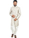 Creamy White Indo western Linen Brocade Dhoti