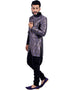 Purple Indo western Zari Tanchoi Dhoti Closure View
