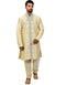 Cream Indo western Art Silk Chudidaar