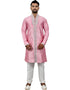 Cameo Pink Indo western Art Silk Chudidaar