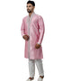 Cameo Pink Indo western Art Silk Chudidaar Closure View