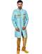 Multi Indo western Dupion Dohra Brocade Silk Chudidaar