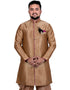 Golden Indo western Art Silk Dhoti Closure View