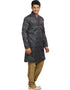 Gold Kurta Zari Brocade Chudidaar Closure View