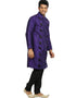 Purple Kurta Art Silk Chudidaar Closure View