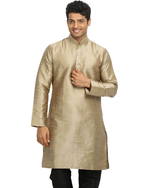 Moccasin Kurta Art Silk Chudidaar