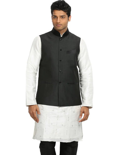 Black Jacket Art Silk NA