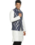 Blue Jacket Zari Brocade NA Closure View