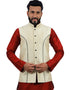 Cream Jacket Art Silk NA