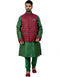Green Kurta Ghiccha silk Chudidaar