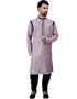 Lavender Kurta Cottan Silk Chudidaar Closure View