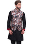 Black Kurta Art Silk Chudidaar Closure View
