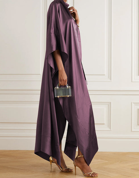 Salmon Heavy Designer Heavy Maxi Dress Back View