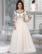 Trendy Off White Georgette Dubai Kaftan